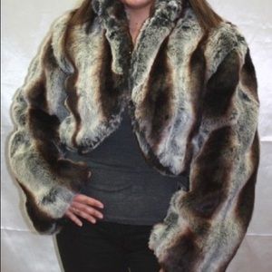 Baby Phat faux chinchilla coat.. Warm & stylish.